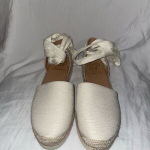 Vince Camuto Women's Cream Espadrille Shoes